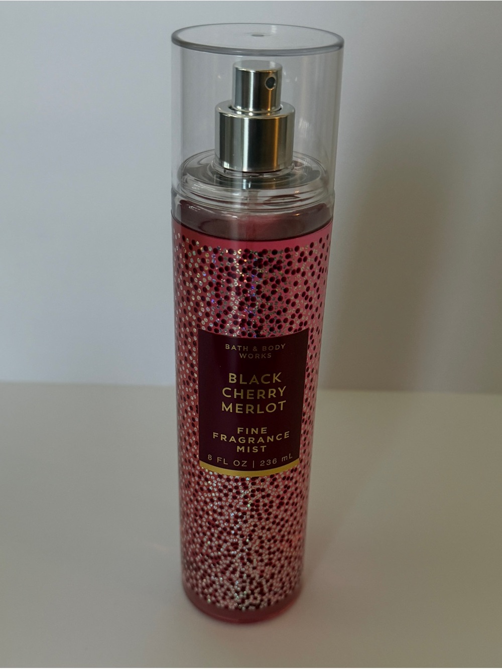 Bath & Body Works Black Cherry Merlot Fine Fragrance Mist - Pink with Gold Label